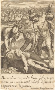 Bernardino af Jacques Callot after Antonio Tempesta