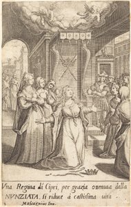 Dronning af Cypern af Jacques Callot after Donato Mascagni