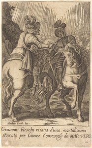 Giovanni Fieschi af Jacques Callot after Matteo Rosselli
