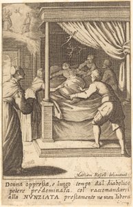 Den undertrykte kvinde af Jacques Callot after Matteo Rosselli
