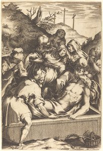 Begravelsen af Jacques Callot after Ventura Salimbeni