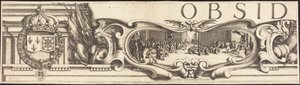 Belejringen af La Rochelle [plade 1 af 16; sæt omfatter 1952.8.97-112] af Jacques Callot and Abraham Bosse