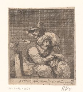 Aflusning af et barn af en gammel kvinde af Jacques Dassonville (attributed to)