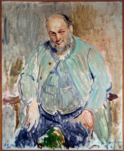 Portræt af den franske billedhugger Antoine Bourdelle (1861-1929) Maleri af Jacques Emile (Jacques-Emile) Blanche (1861-1942) af Jacques-Emile Blanche