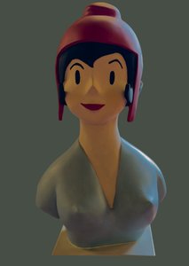 Buste af Marianne inspireret af J. Faizant (skulptur)