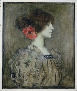 Colette (1873-1954), ca.1896 af Jacques Fernand Humbert
