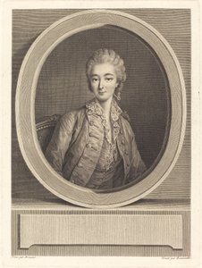 Madame du Barry af Jacques Firmin Beauvarlet after François Hubert Drouais