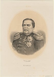 Portræt af grev Nikolay Muravyov-Amursky 1809-1881, 1865