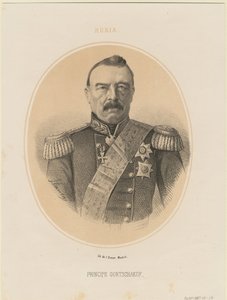Portræt af prins Mikhail Dmitrievich Gorchakov 1795-1861, 1865