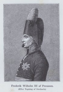 Frederik Vilhelm III, konge af Preussen (litho)