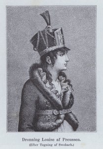 Louise af Mecklenburg-Strelitz, kong Frederik Vilhelm III af Preussens dronningkonsort (litho)