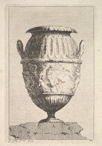 Design til en vase med en Bacchic frise, fra: Vaser, 1746.