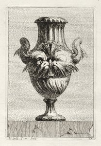Suite af vaser: Tavle 10, 1746. af Jacques Francois Joseph Saly