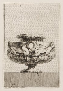 Suite af vaser: Tavle 13, 1746. af Jacques Francois Joseph Saly