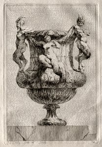 Suite af vaser: Tavle 14, 1746. af Jacques Francois Joseph Saly