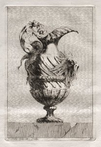 Suite af vaser: Tavle 16, 1746. af Jacques Francois Joseph Saly