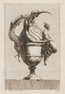 Suite af vaser: Tavle 24, 1746. af Jacques Francois Joseph Saly