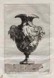 Suite af vaser: Tavle 28, 1746. af Jacques Francois Joseph Saly