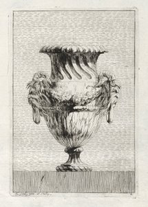 Suite af vaser: Tavle 2, 1746. af Jacques Francois Joseph Saly