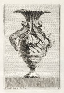 Suite af vaser: Tavle 4, 1746. af Jacques Francois Joseph Saly