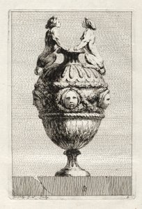 Suite af vaser: Tavle 5, 1746. af Jacques Francois Joseph Saly