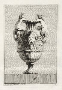 Suite af vaser: Tavle 7, 1746. af Jacques Francois Joseph Saly