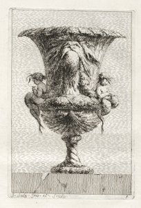 Suite af vaser: Tavle 9, 1746. af Jacques Francois Joseph Saly