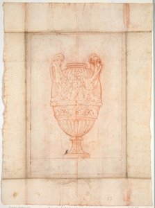 Vasedesign til Suite of Vases: Plade 27, 1746. af Jacques Francois Joseph Saly
