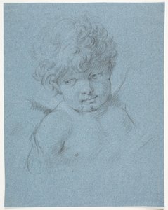 Vinget engel? Amor? Brystbillede af Jacques Francois Joseph Saly