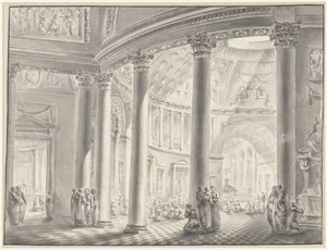 Interiør af en kuppelkirke