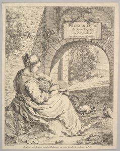 Frontispice, midten til slutningen af det 18. århundrede. af Jacques Gabriel Huquier