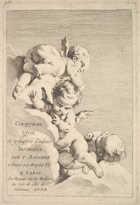 Frontispice, midten til slutningen af det 18. århundrede. af Jacques Gabriel Huquier