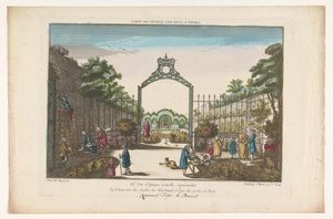 Se på Jardin des Marchands i Paris Have ved en af ​​Paris
