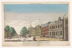 Udsigt over Lange Voorhout i Haag Promenade publique (titel på objekt)