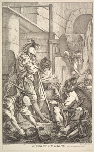 Andet vagtværelse, midten til slutningen af det 18. århundrede. af Jacques Gabriel Huquier