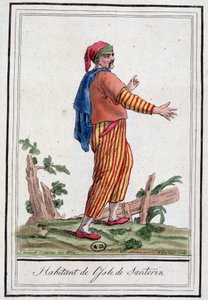 Mand på øen Santorini af Jacques Grasset de Saint Sauveur