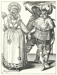 Maskerade (gravering) af Jacques II de Gheyn