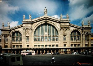 Udsigt over facaden på Gare du Nord, bygget 1861-63