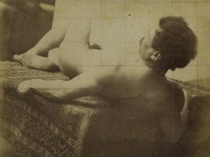 Studie af en mandlig nøgenmodel, liggende, i Jacques de Lalaings studie af Jacques Lalaing (attributed to)