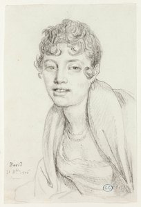 Buste af Angelique Mongez af Jacques Louis David