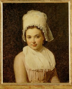 Catherine-Marie-Jeanne Tallard, hustru til Francois Lamy, borgmester i Sougere/Yonne ... af Jacques Louis David