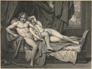 Amor og Psyche af Jacques Louis David