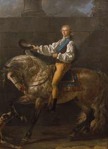 Rytterportræt af Stanisław Kostka Potocki af Jacques Louis David