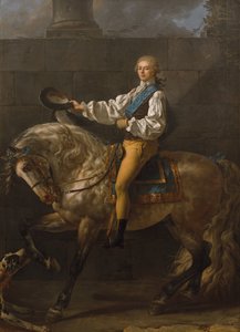 Rytterportræt af Stanislaw Kostka Potocki 1755-1821 af Jacques Louis David