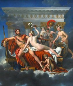Fransk: Mars désarmé par Vénus Mars afvæbnet af Venus af Jacques Louis David