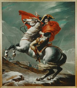 Napoleon krydser Sankt Bernhard-passet, en af fem versioner (olie på lærred) af Jacques Louis David