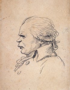 Ladet portræt af Danton (karikatur) af Jacques Louis David