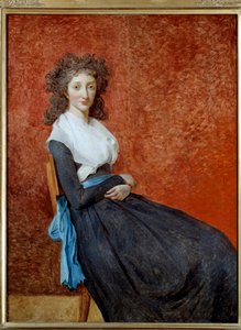 Portræt af Madame Charles Louis Trudaine (1769-1802) Maleri af Jacques Louis David (1748-1825) Søn. 1,30 x 0,98 m af Jacques Louis David