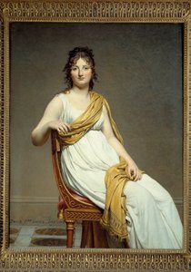 Portræt af Madame Raymond Verninac (1780-1827) Søster til Eugene Delacroix Maleri af Jacques Louis David (1748-1825) 1799 Søn. 1,45 x 1,12 m. Musee du Louvre, Paris - Portræt af Madame Raymond de Verninac (1780-1827), søster til Eugene Delacroix. Paintin af Jacques Louis David