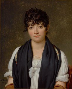 Portræt af Suzanne Le Peletier de Saint-Fargeau af Jacques Louis David